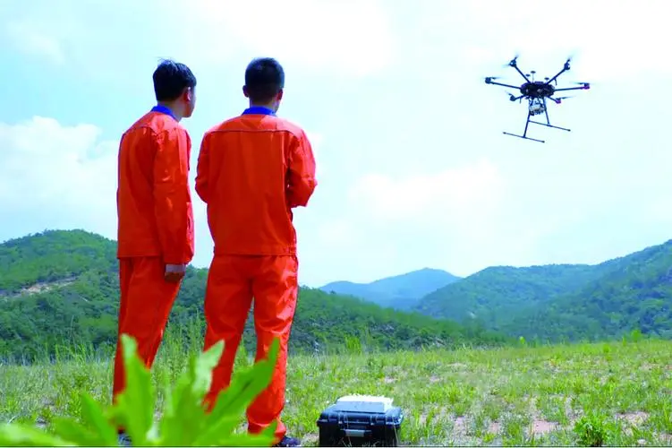 桑日无人机倾斜摄影巡检拍摄